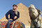 International American Actor Billy Zain, Star of Titanic, Visits The Pyramids.