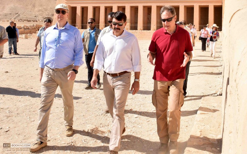 Tours of the President of Hungary in the ancient temples and tombs of Luxor