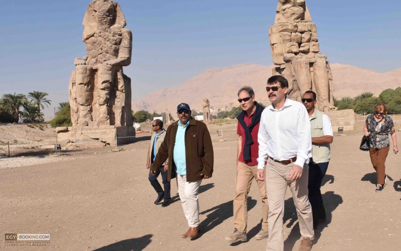 Tours of the President of Hungary in the ancient temples and tombs of Luxor