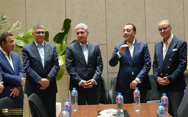 The Prime Minister follows up with officials from the United Media Services Company on the current status of the final arrangements and preparations for the opening ceremony.