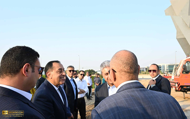 The Prime Minister inspects the development work surrounding the Grand Egyptian Museum and the roads leading to it.