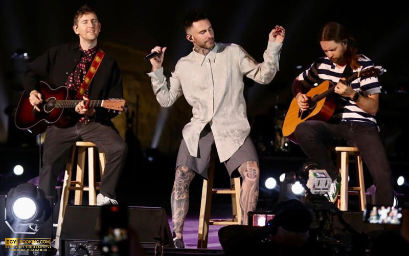 Maroon 5's visit to Egypt