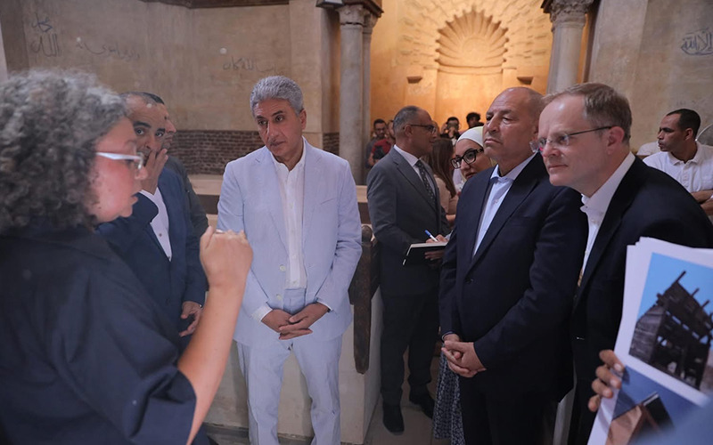 وزير السياحة والآثار ومحافظ القاهرة يفتتحان قبتي يحيي الشبيه وصفي الدين جوهر بعد الانتهاء من مشروع ترميمهما