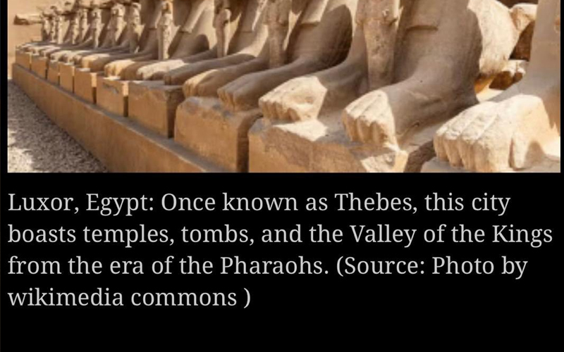 الصحف الهندية تختار الأقصر ضمن أعرق ست مدن في العالم والمقصد المصري من أبرز 10 وجهات سياحة الطعام بالشرق الأوسط
