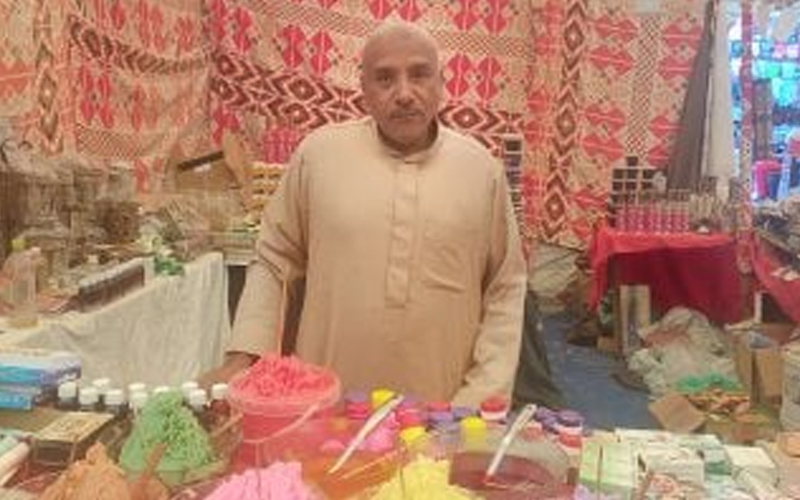 المخمرية والدلكة والخومرة أشهر منتجات الركن النوبى بمعرض السياحة والتسويق
